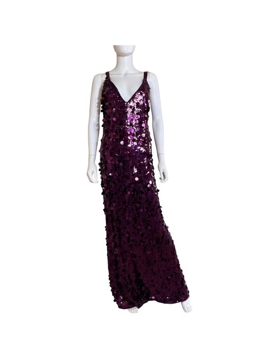 Fashion Nova Dresses & Skirts - Fashion Nova Womens Maxi Dress Plum 3X Polyester Sequin Fully Lined Formal